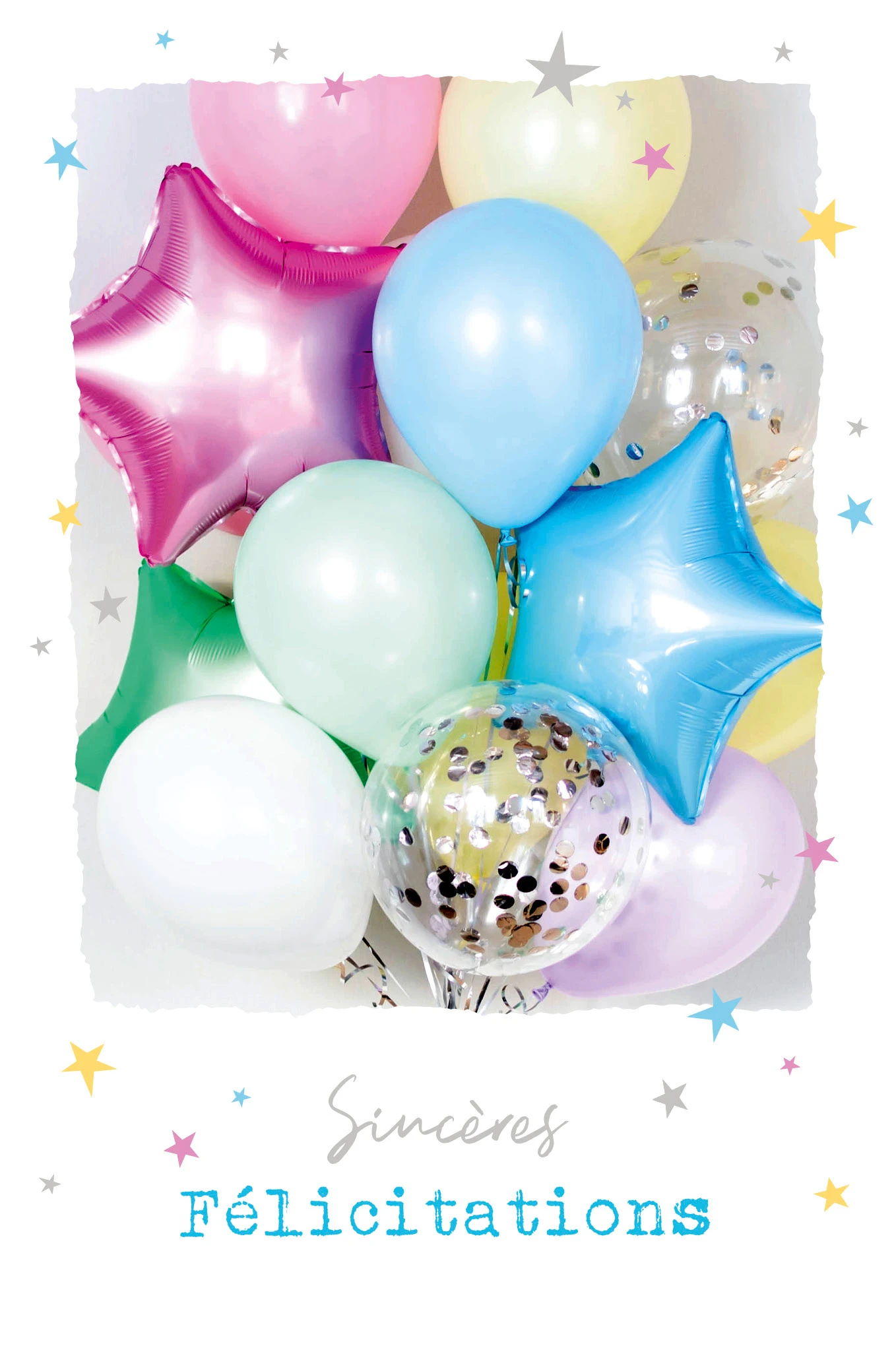 ABC Geburtstagskarte FR B6 53220 Ballons