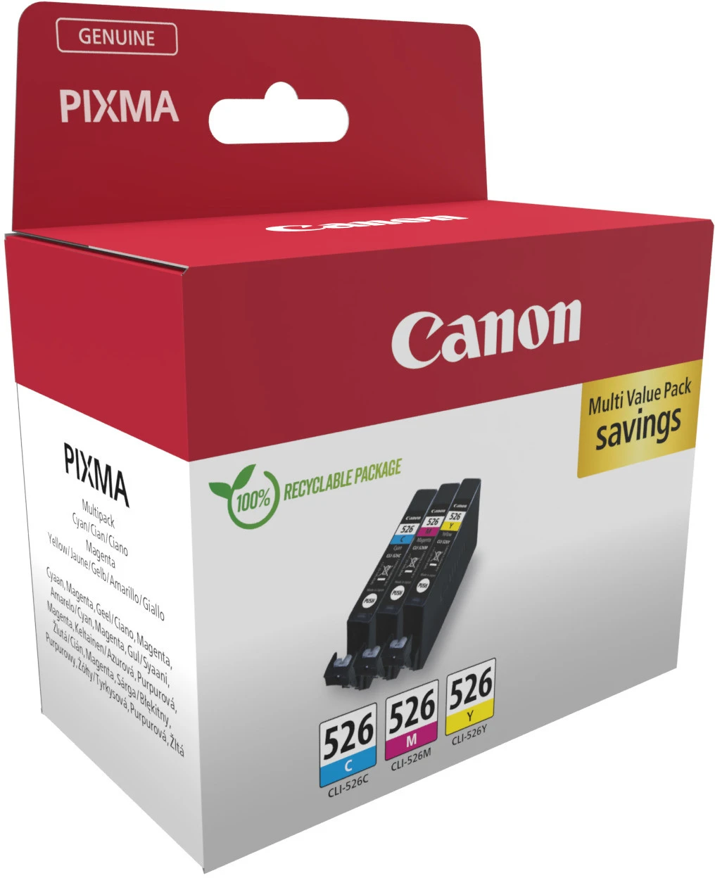 Canon Tintenpatrone gelb, magenta, cyan (4541B018)