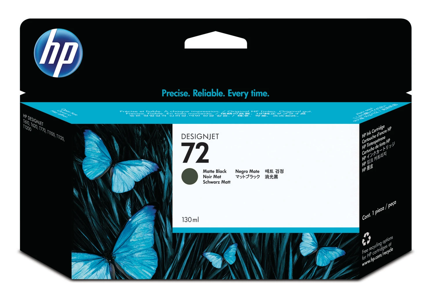 HP Tintenpatrone schwarz matt HC (C9403A, 72)