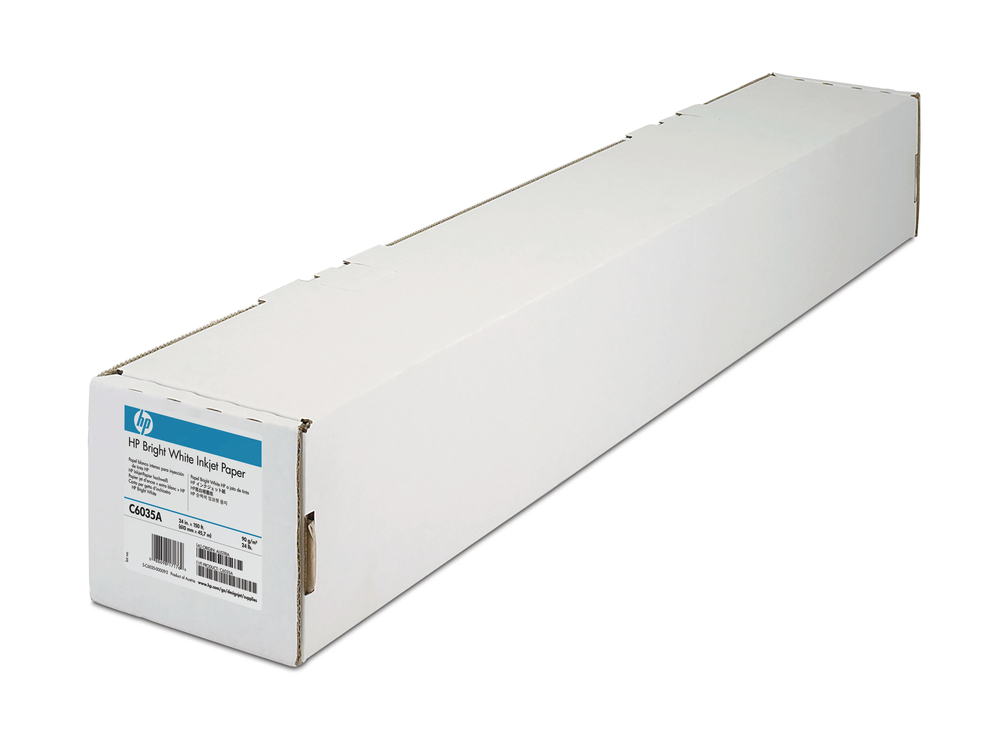 HP Bright White Paper 90g 45.7m C6035A DesignJet 650C 24 Zoll