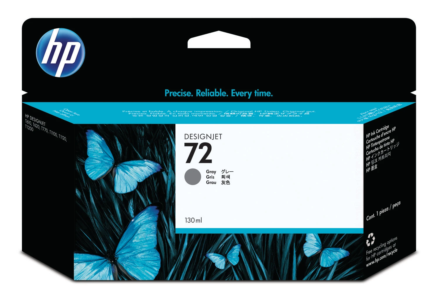 HP Tintenpatrone grau HC (C9374A, 72)