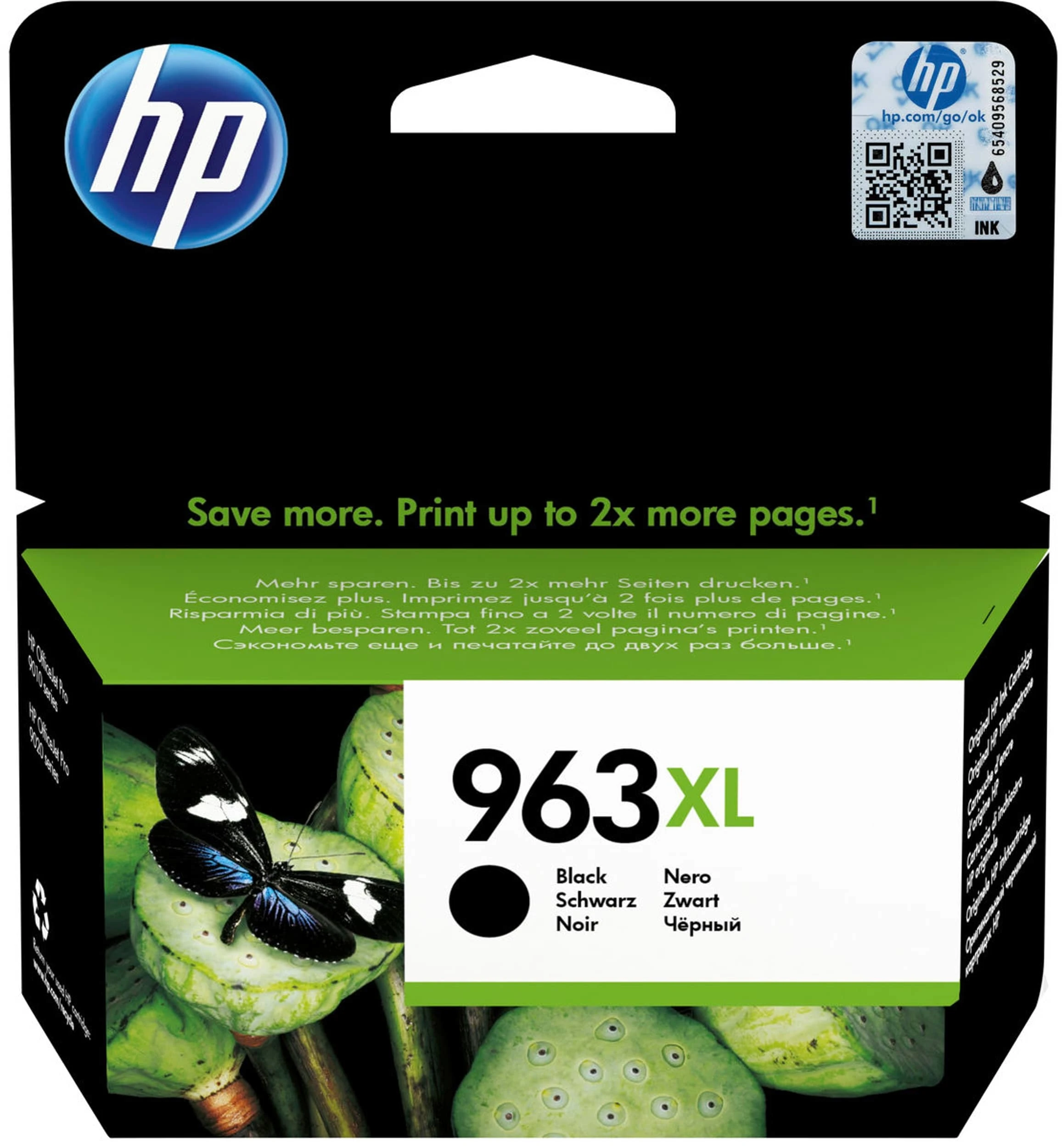 HP Tintenpatrone schwarz HC (3JA30AE#BGX, 963XL)