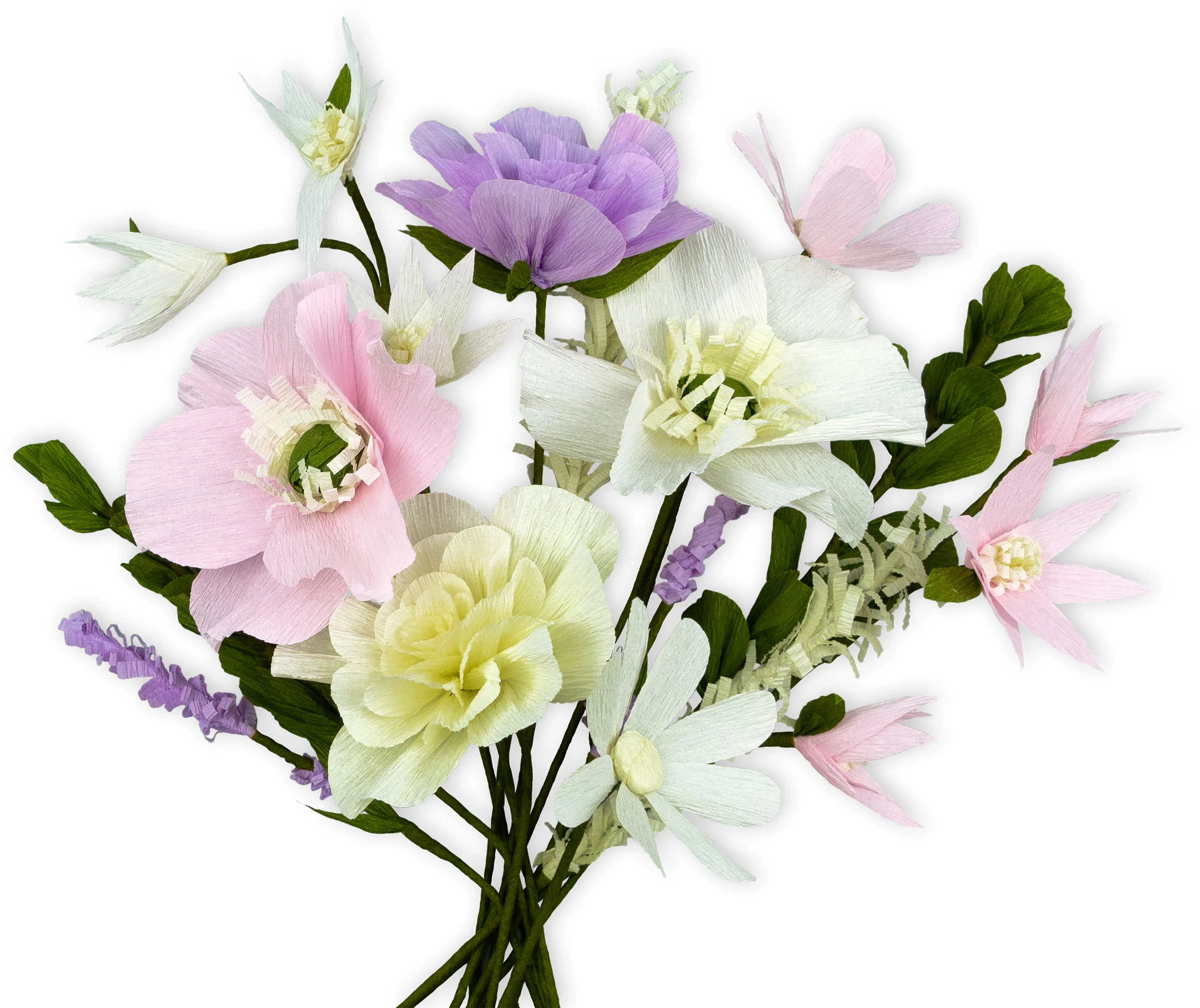 URSUS DIY Set Krepppapier Blumen 27030002F lila