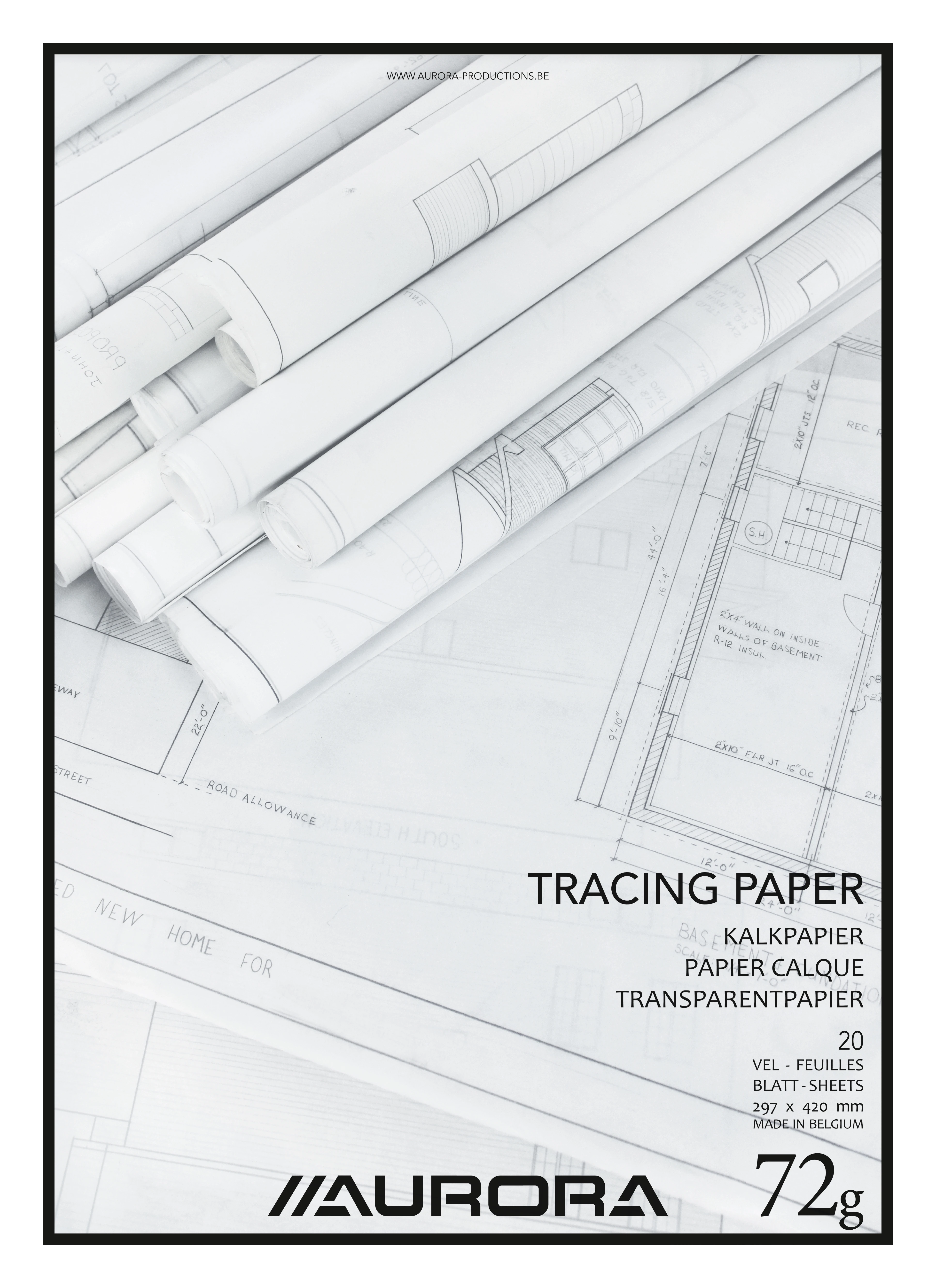 AURORA Transparentpapier A3 CA120 75g 20 Blatt
