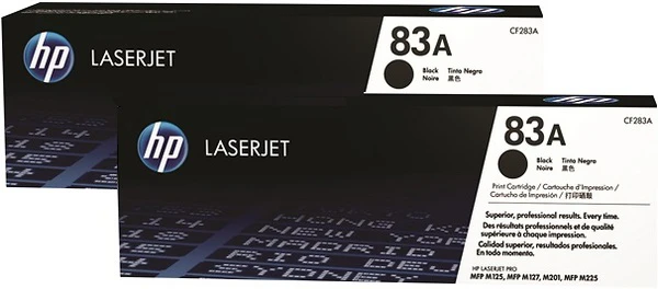 HP Toner-Kartusche 2 x schwarz (CF283AD, 83AD)
