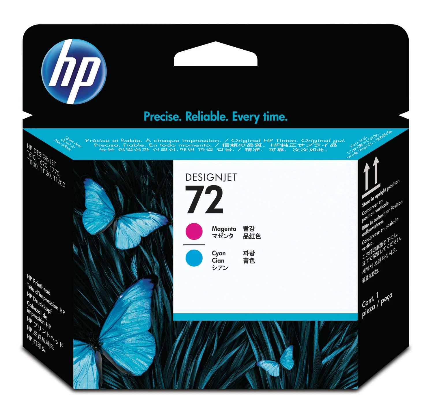 HP Tintendruckkopf magenta/cyan (C9383A, 72)