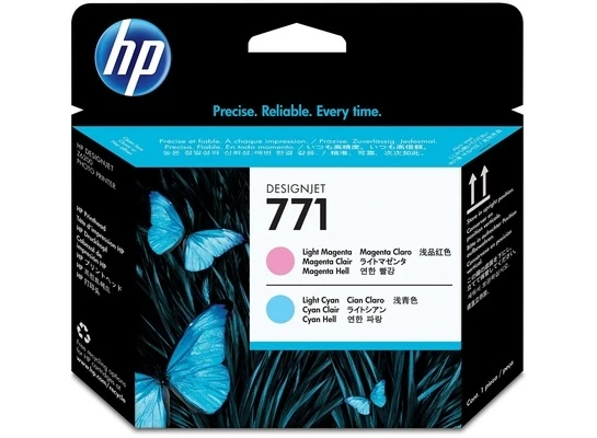 HP Tintendruckkopf cyan light, magenta light (CE019A, 771)