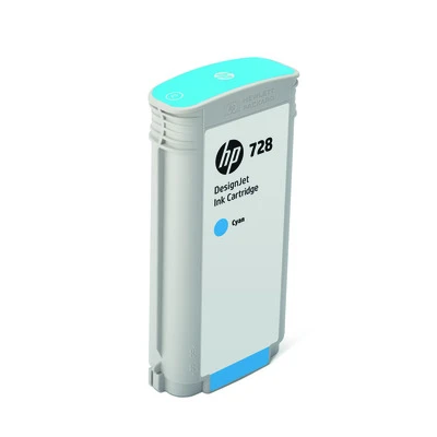 HP Tintenpatrone cyan HC (F9J67A, 728)