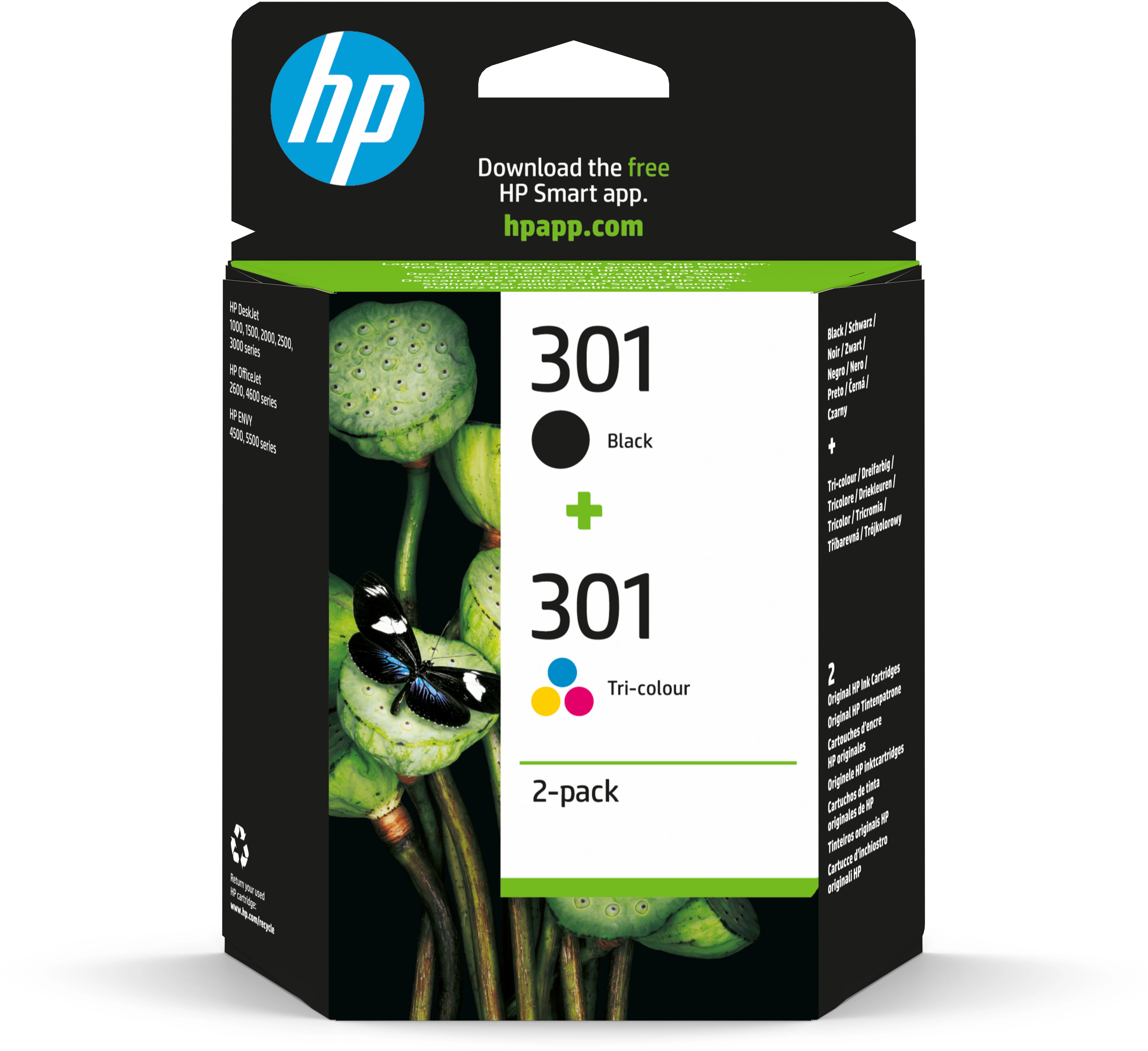 HP Combopack 301 BK/color N9J72AE DeskJet 2050 190/165 Seiten