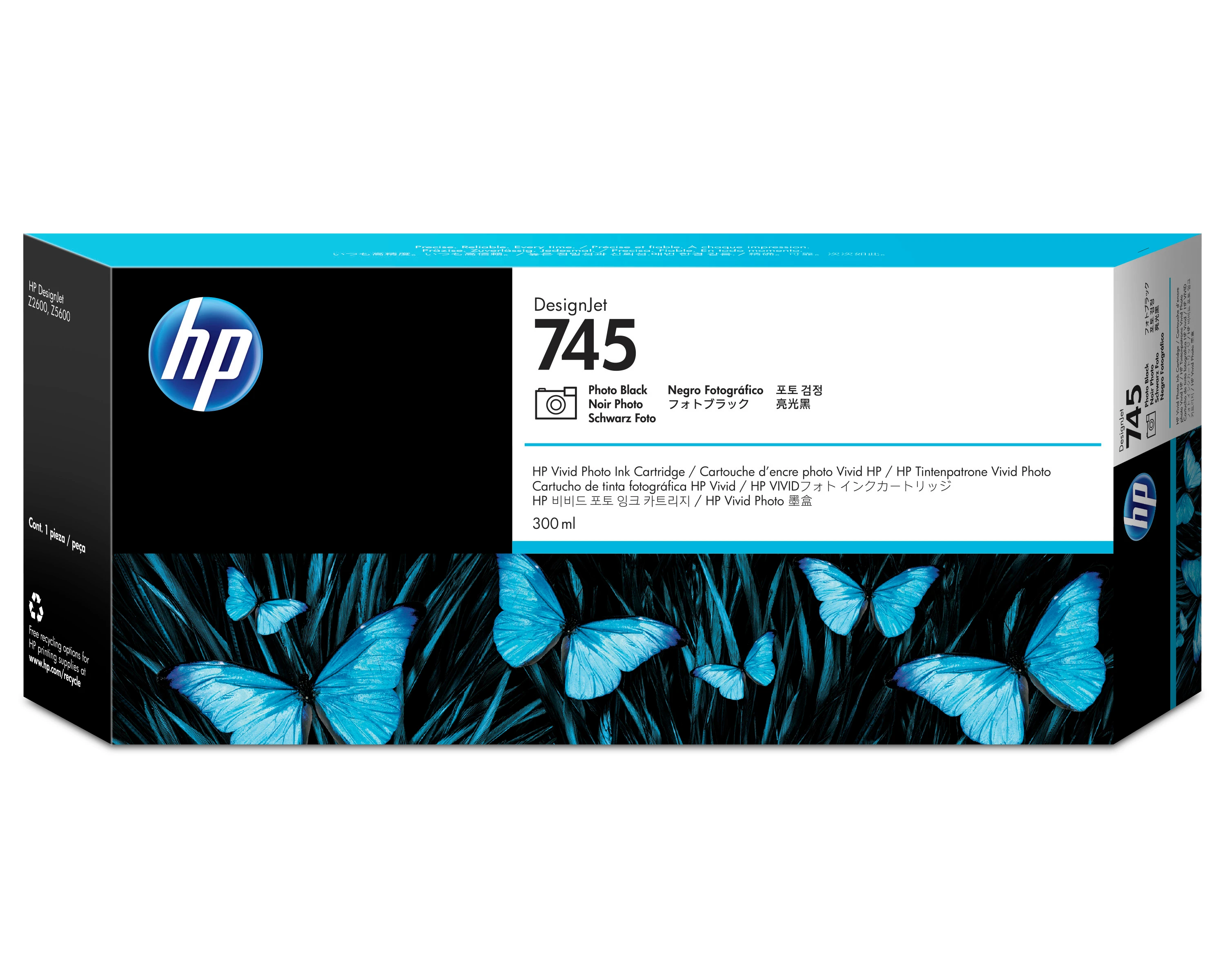 HP Tintendruckkopf photo schwarz HC (F9K04A, 745)