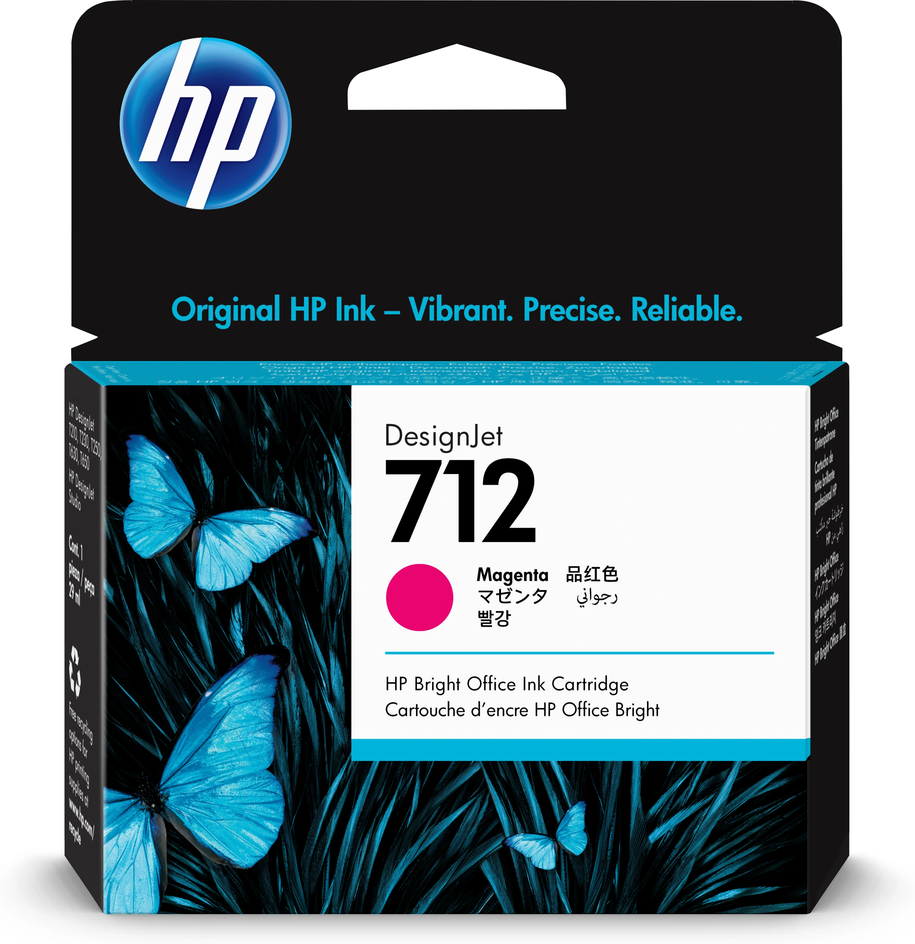 HP Tintenpatrone magenta (3ED68A, 712)
