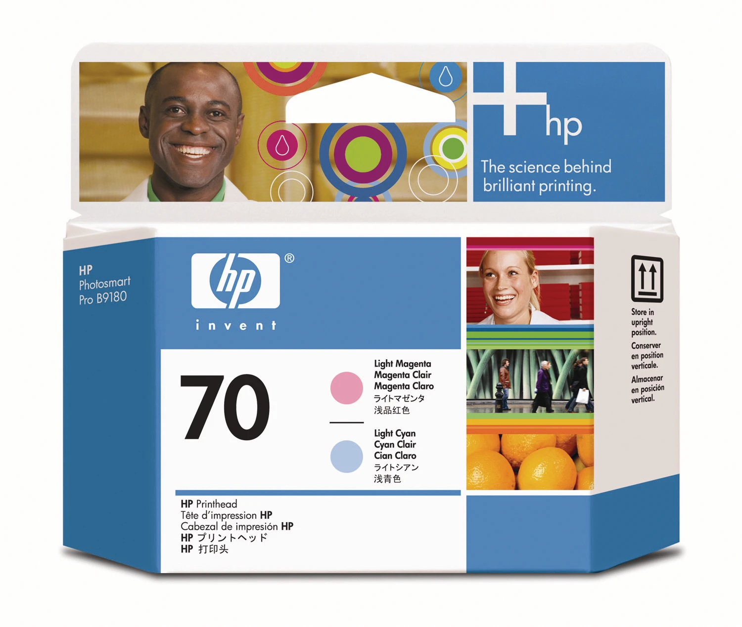 HP Tintendruckkopf cyan light/magenta (C9405A, 70)