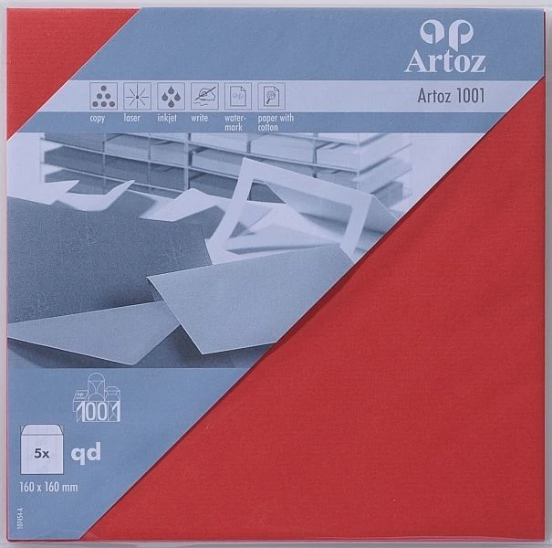 ARTOZ Couverts 1001 160x160mm 107454185 100g, rot 5 Stück
