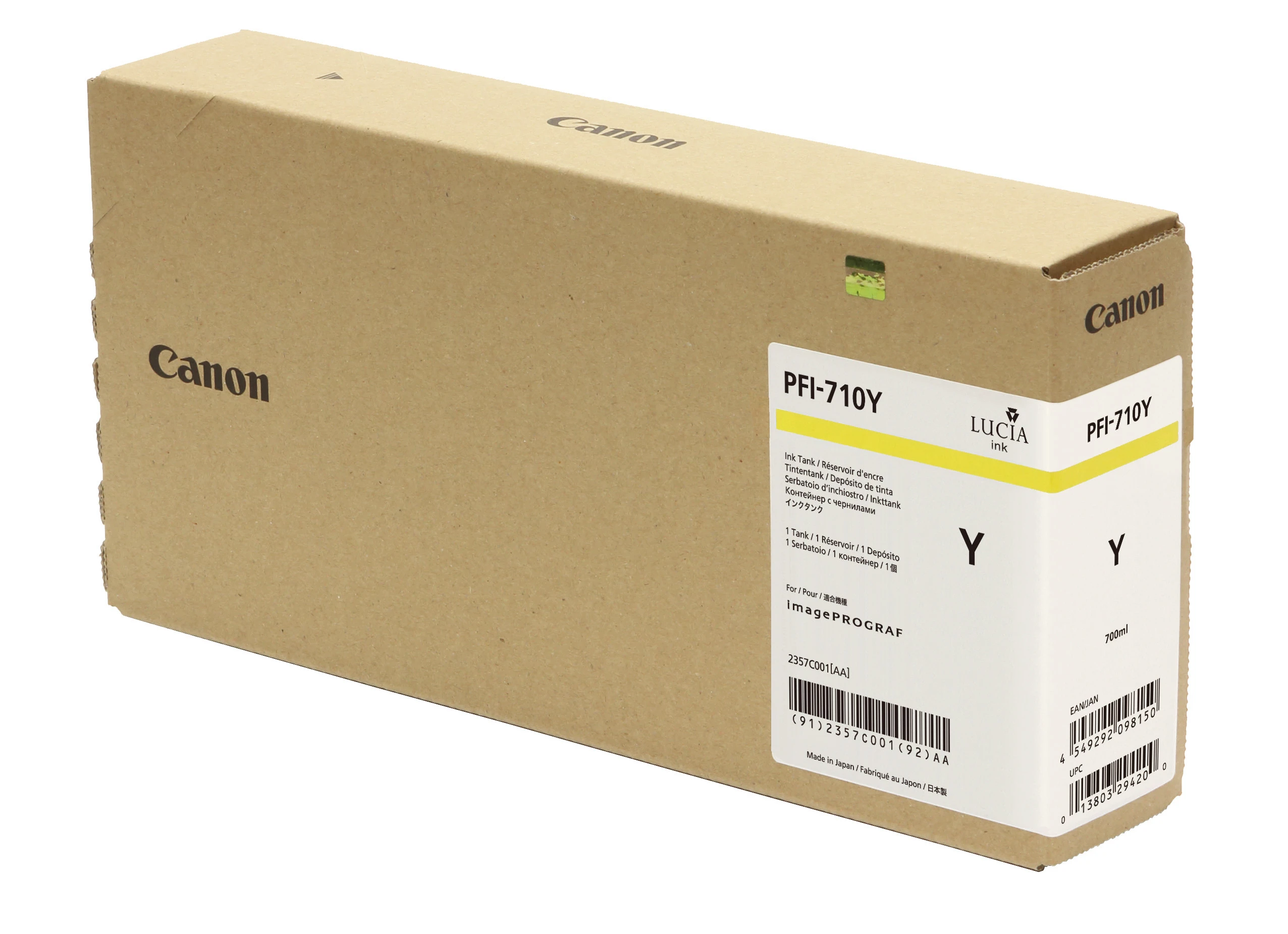 Canon Tintenpatrone gelb HC plus (2357C001AA, PFI-710Y)