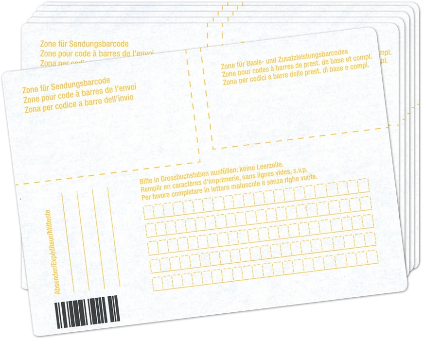 ELCO Paketadressen A6 75010.00 weiss, blickdicht 30 Stück