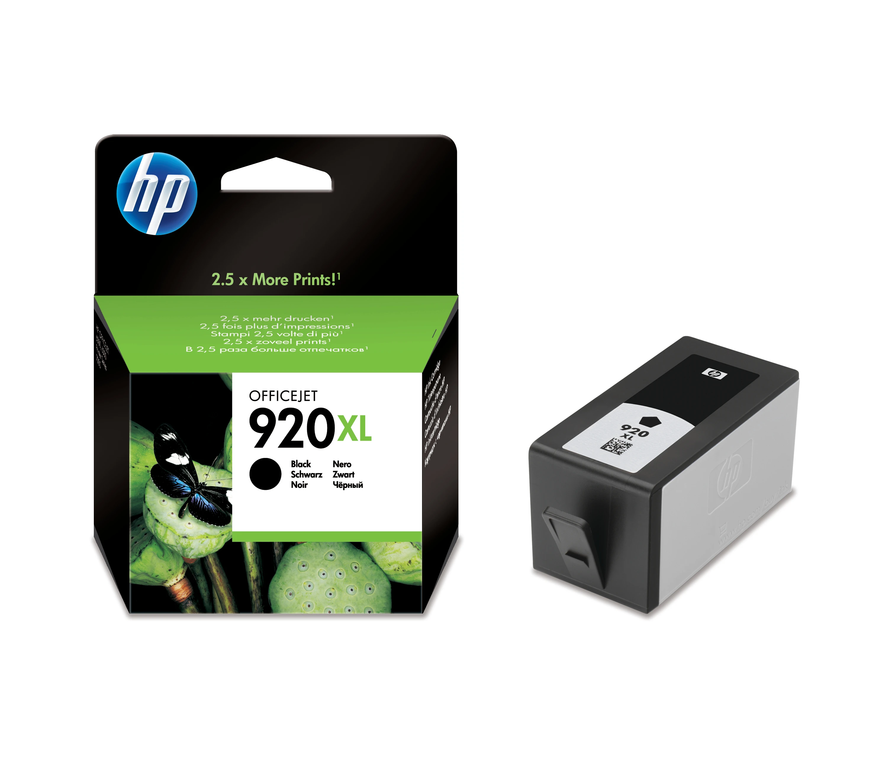 HP Tintenpatrone schwarz HC (CD975AE, 920XL)