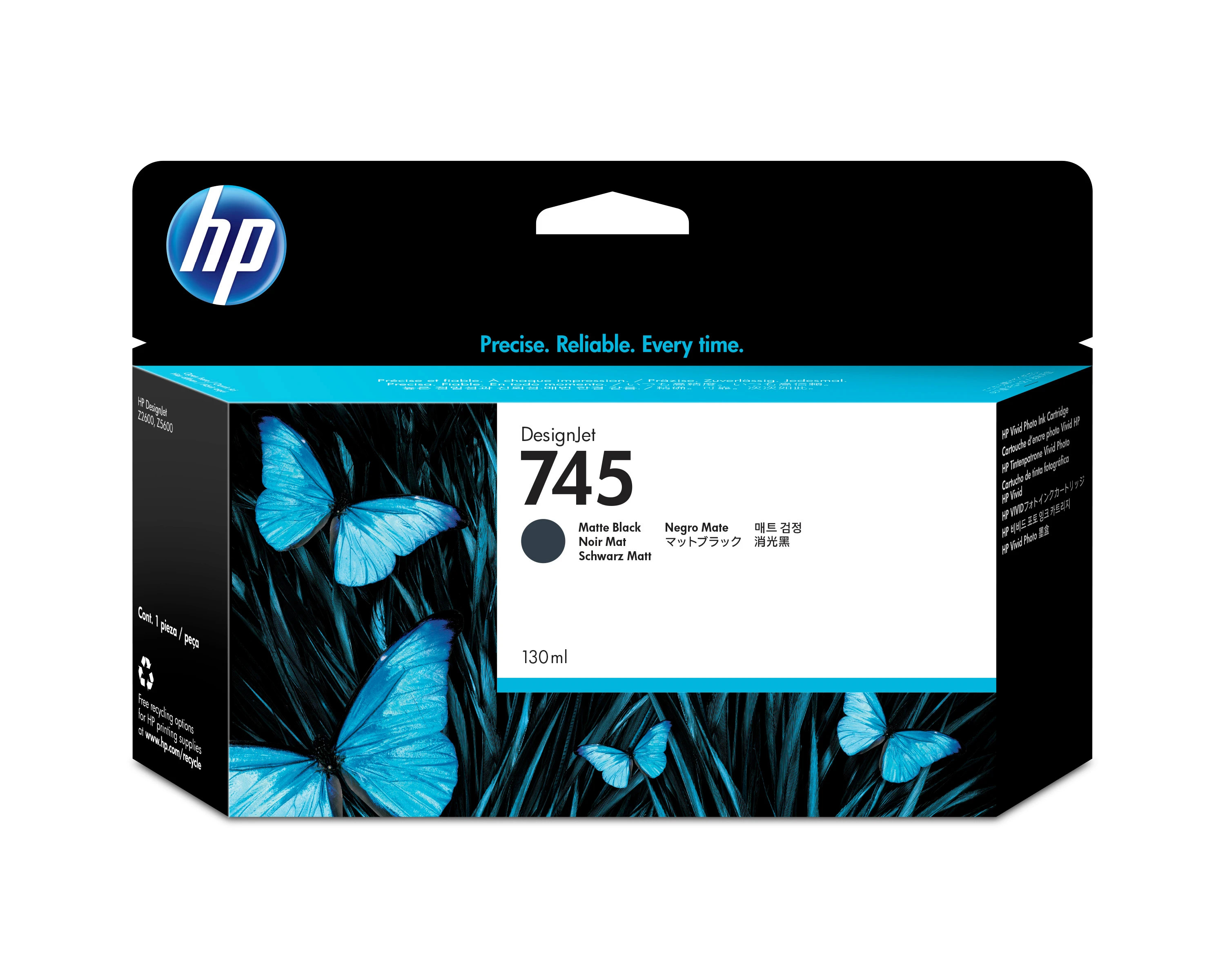 HP Tintenpatrone schwarz matt (F9J99A, 745)