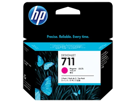 HP Tintenpatrone 3 x magenta (CZ135A, 711)