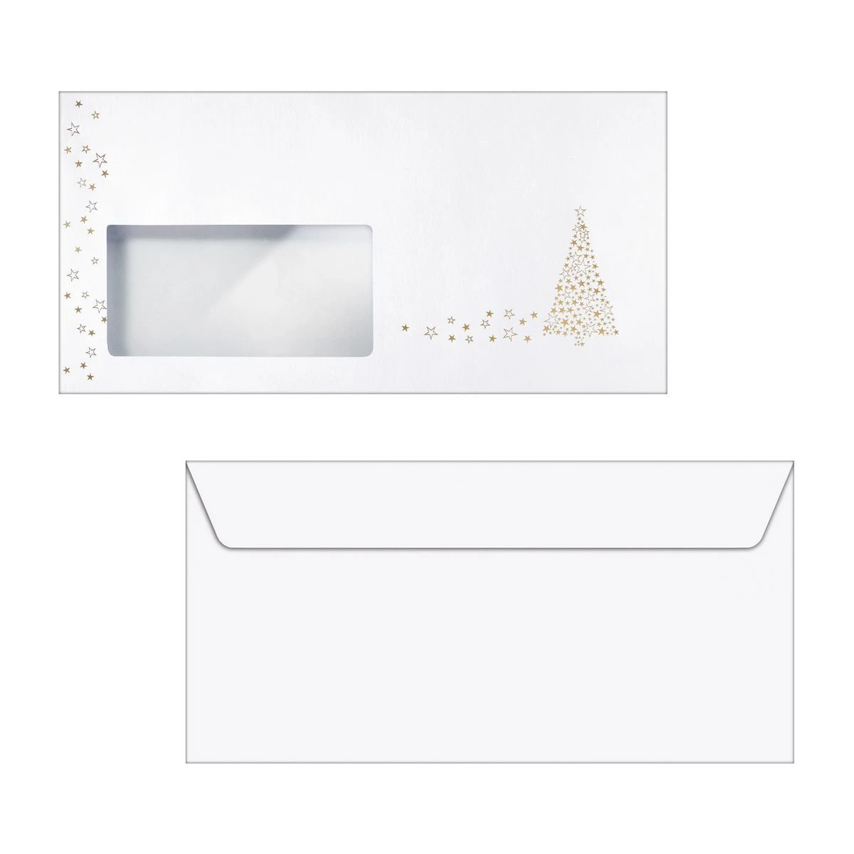 SIGEL Couvert Weihnachten C6/5 DU084 90g, Golden Tree 50 Stück