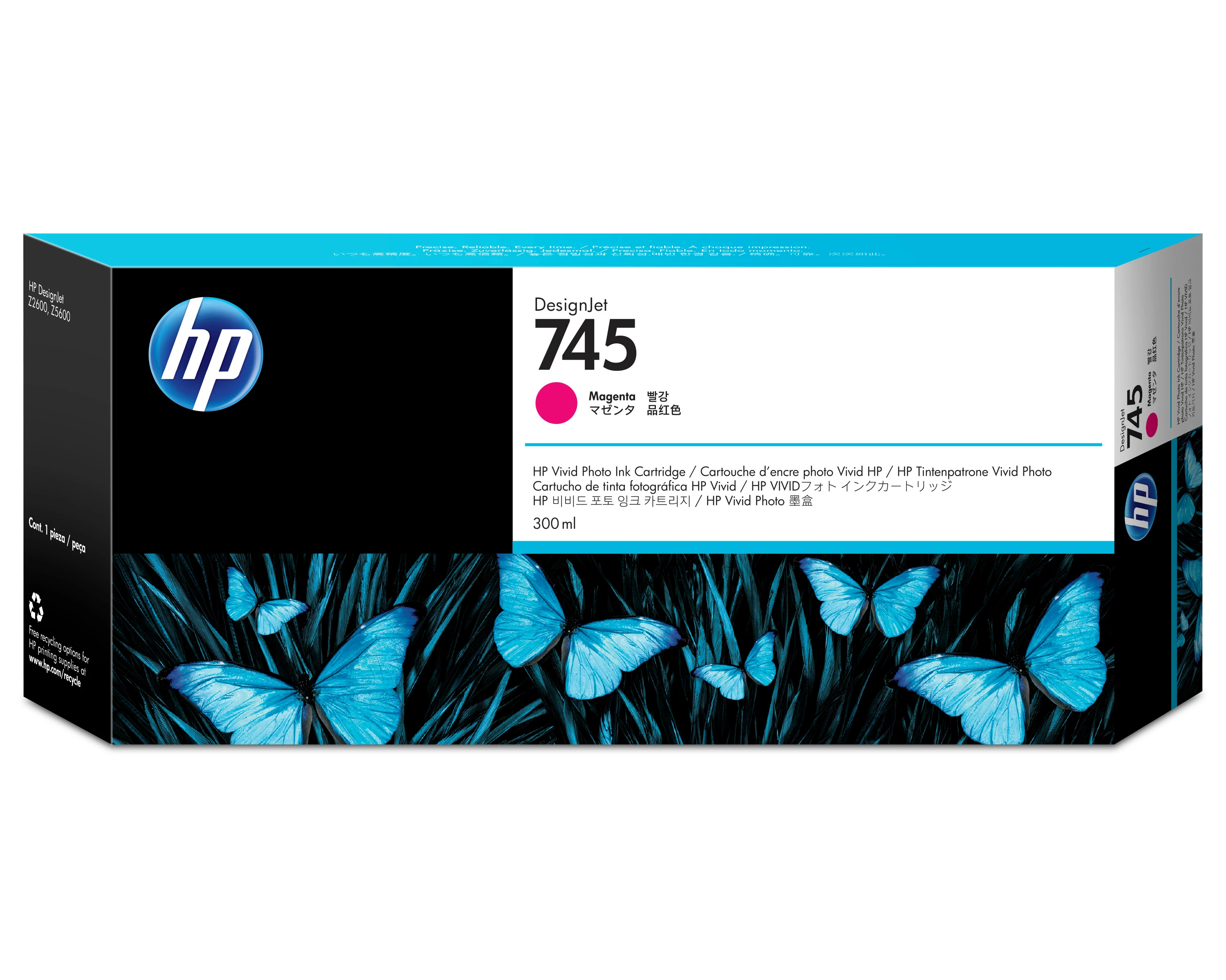 HP Tintendruckkopf magenta HC (F9K01A, 745)