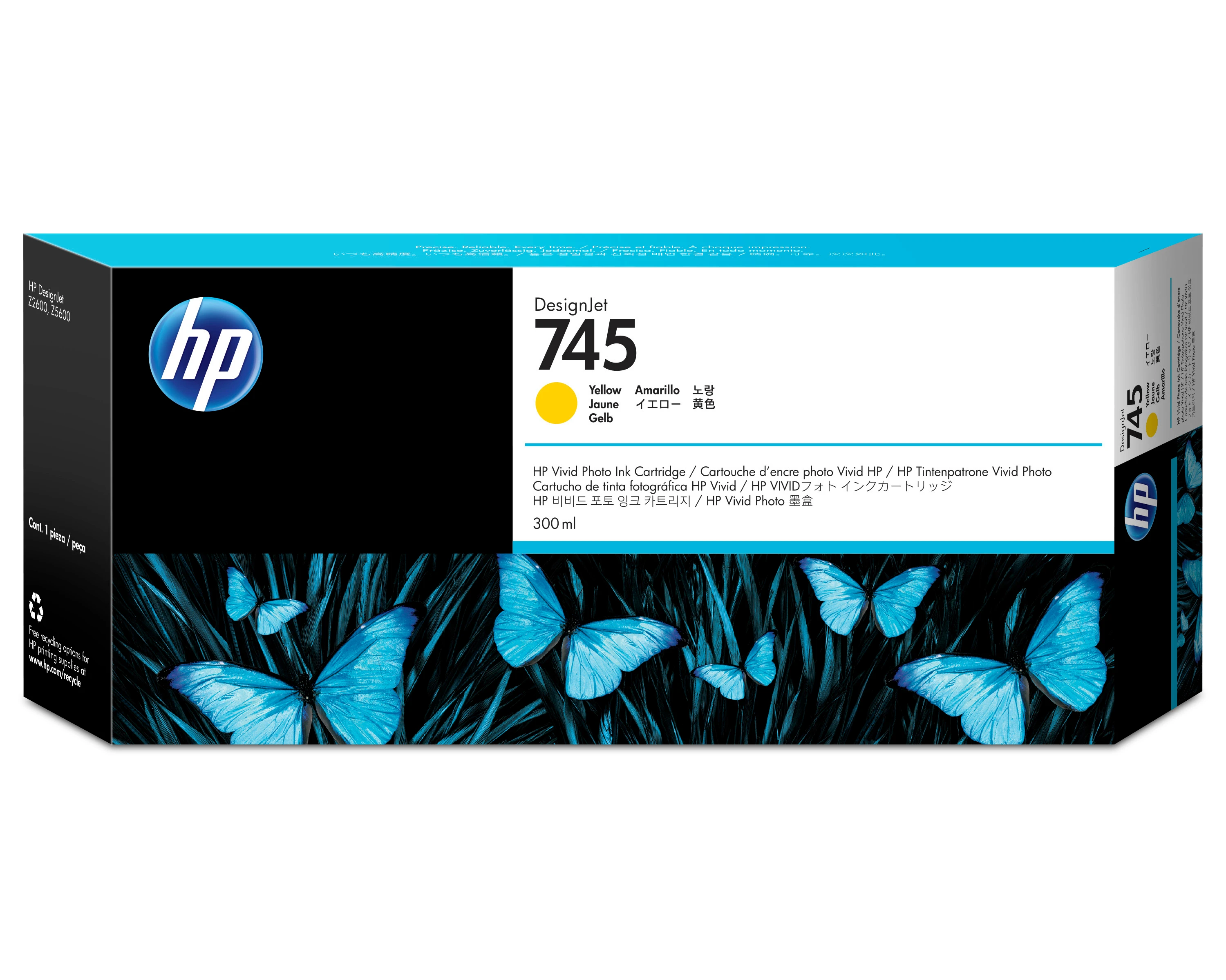 HP Tintendruckkopf gelb HC (F9K02A, 745)