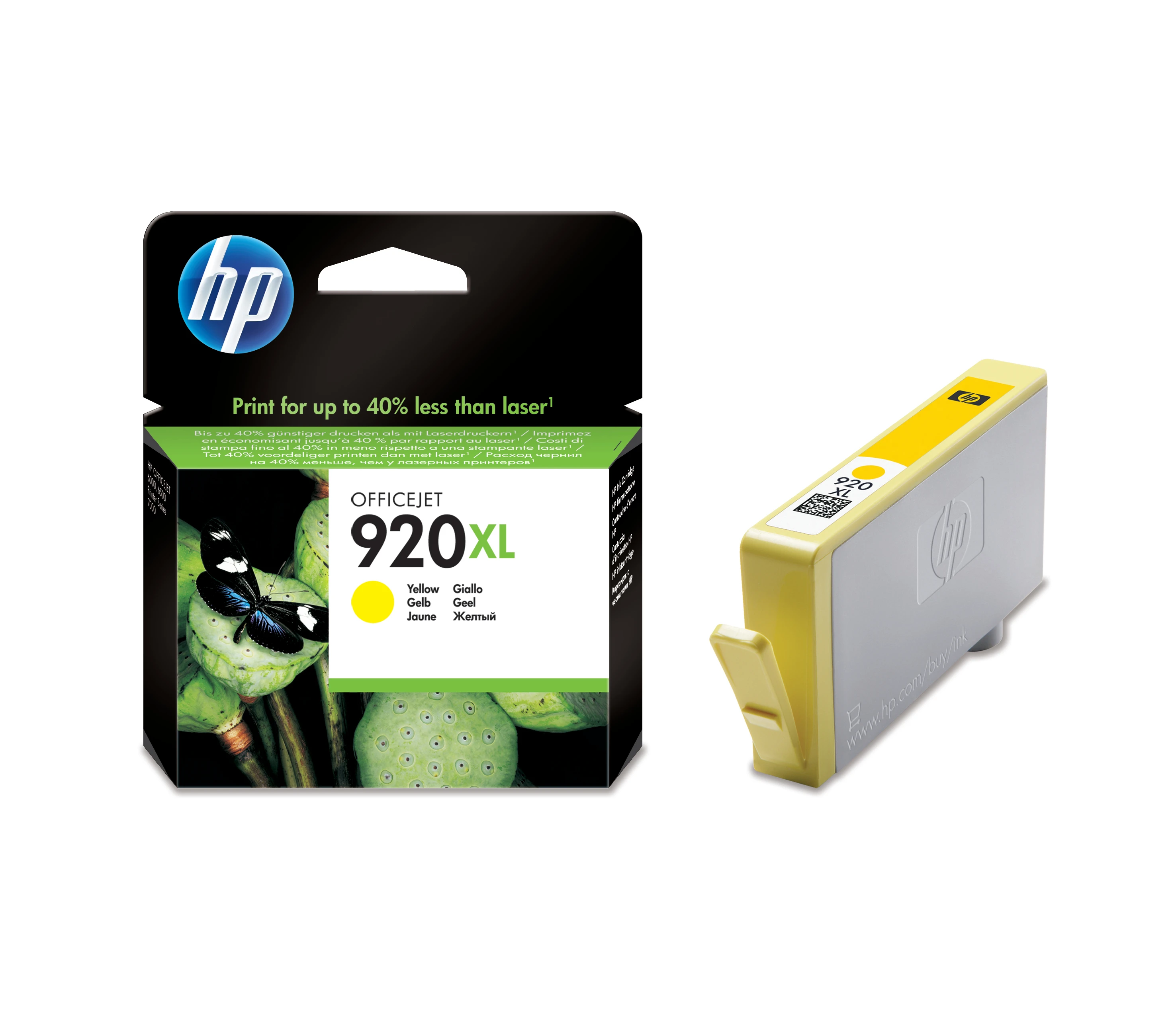 HP Tintenpatrone gelb HC (CD974AE#BGX, 920XL)