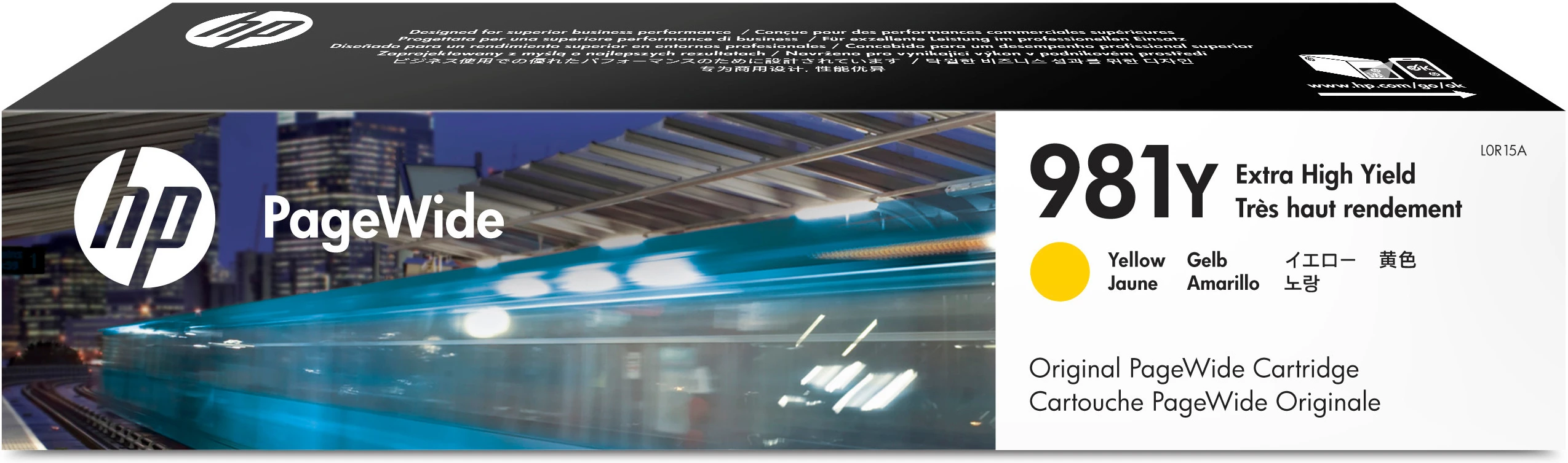 HP Tintenpatrone gelb HC plus (L0R15A, 981Y)