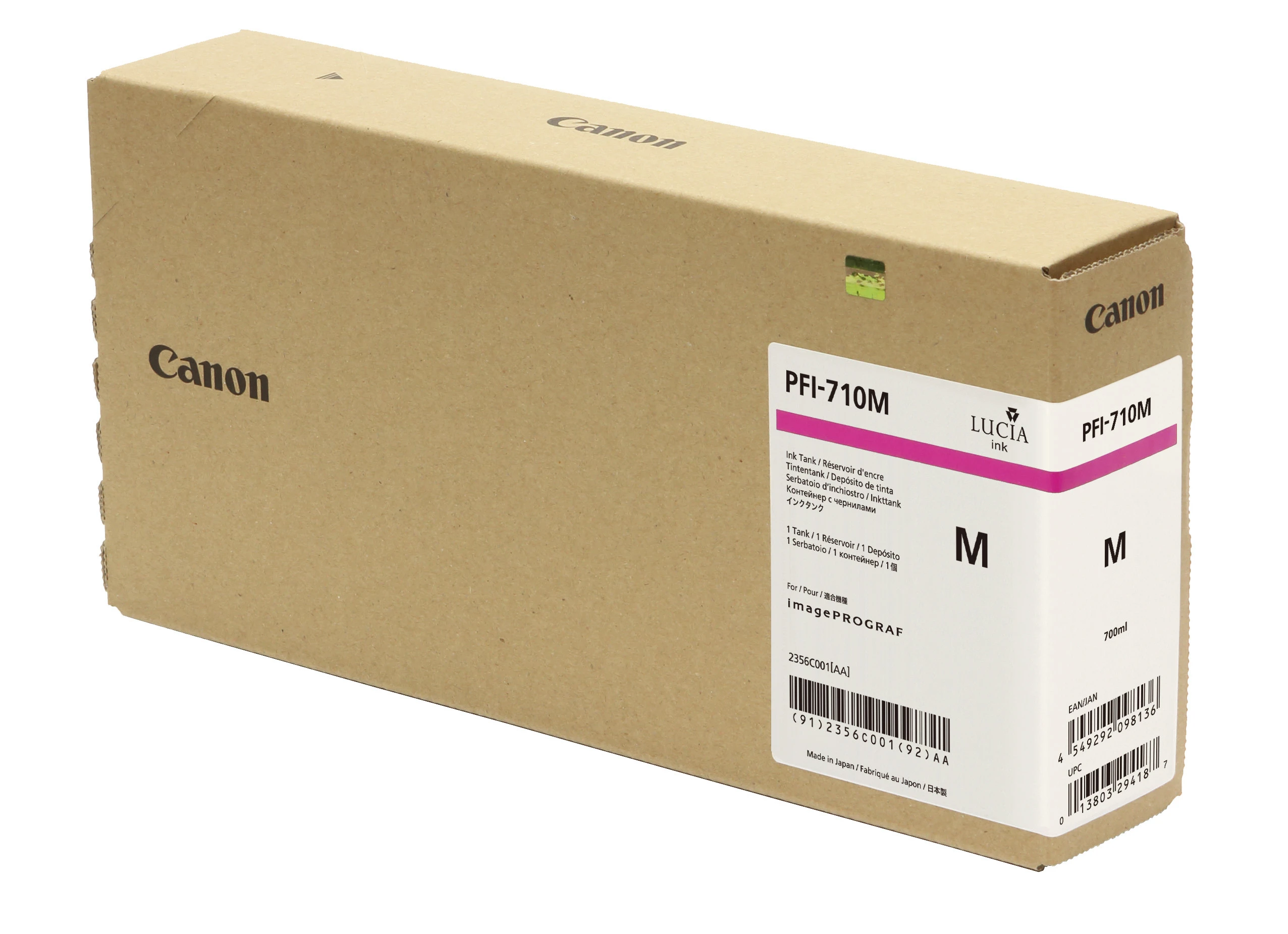 Canon Tintenpatrone magenta HC plus (2356C001AA, PFI-710M)
