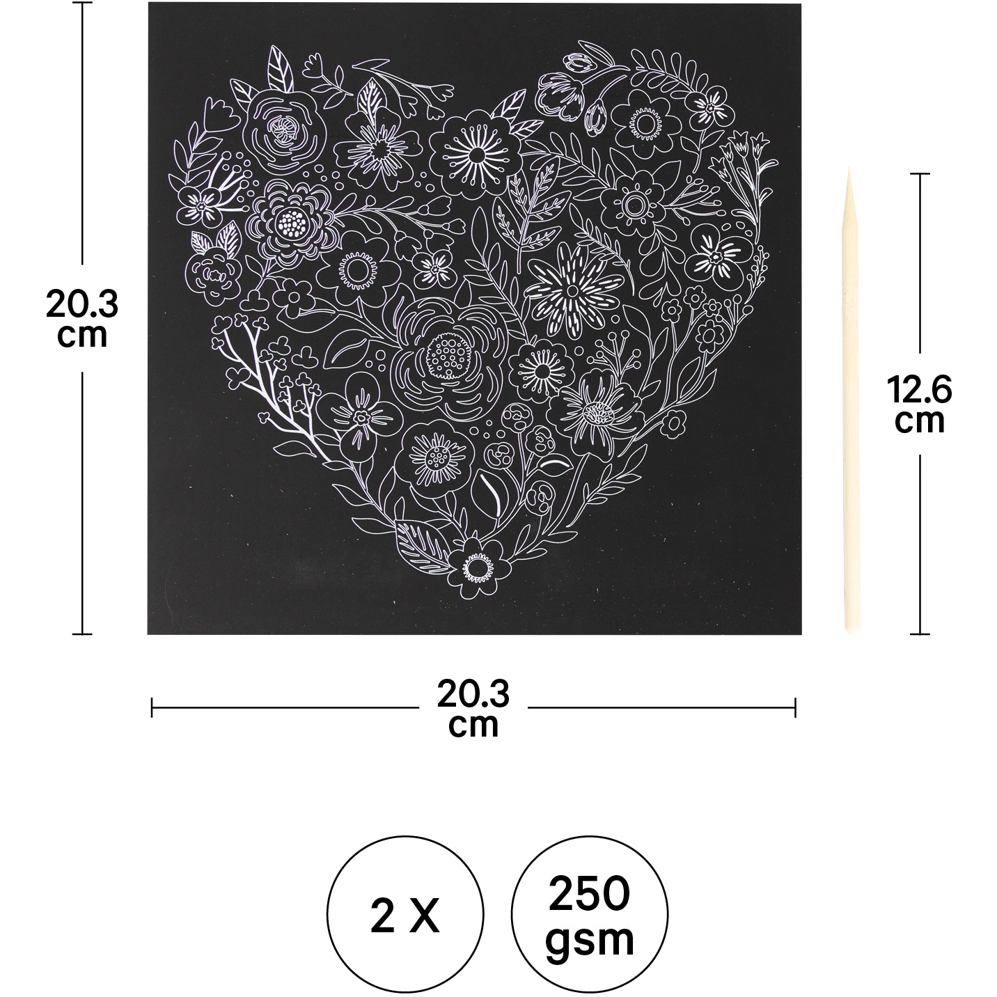 I AM CREATIVE Kratz-Set 7010.27 Blumen 2 Blatt