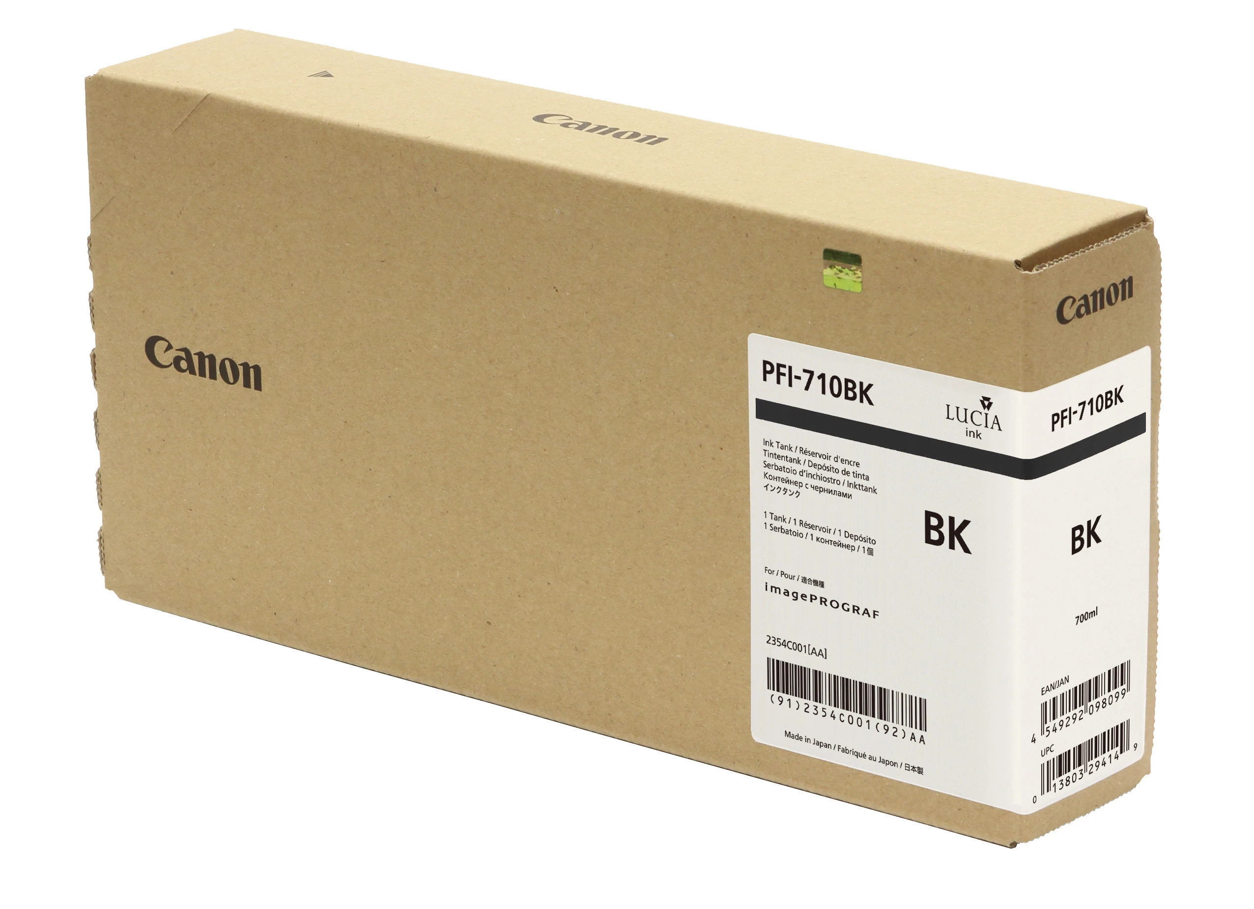 Canon Tintenpatrone schwarz HC plus (2354C001AA, PFI-710BK)