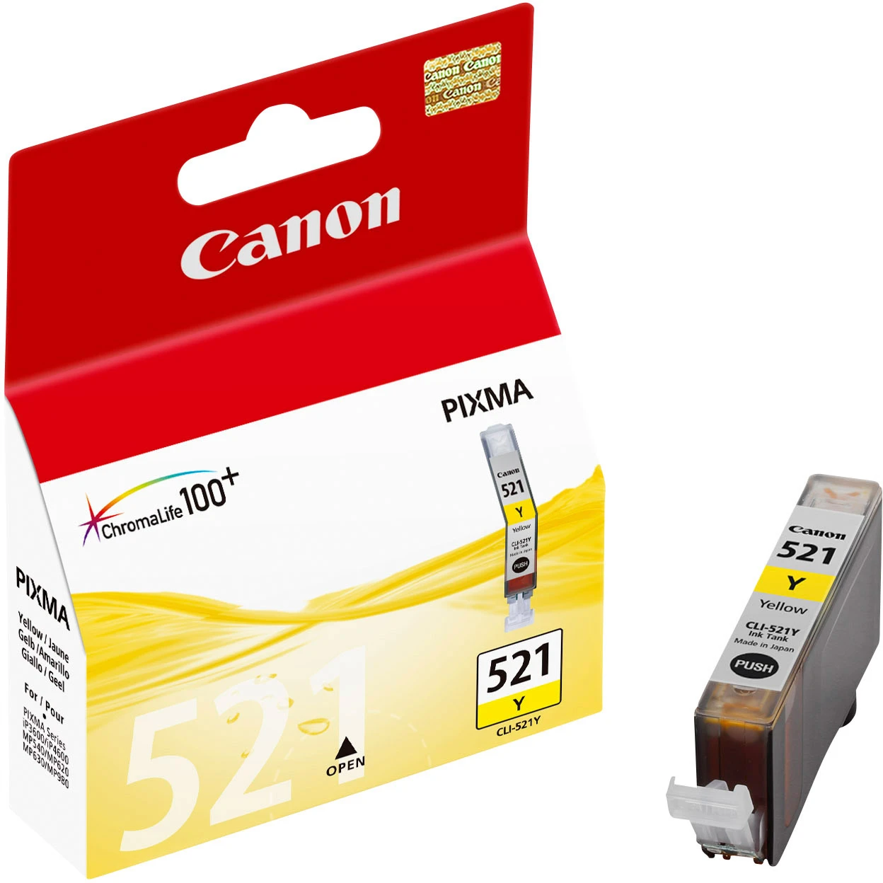 Canon Tintenpatrone gelb (2936B001, CLI-521Y)