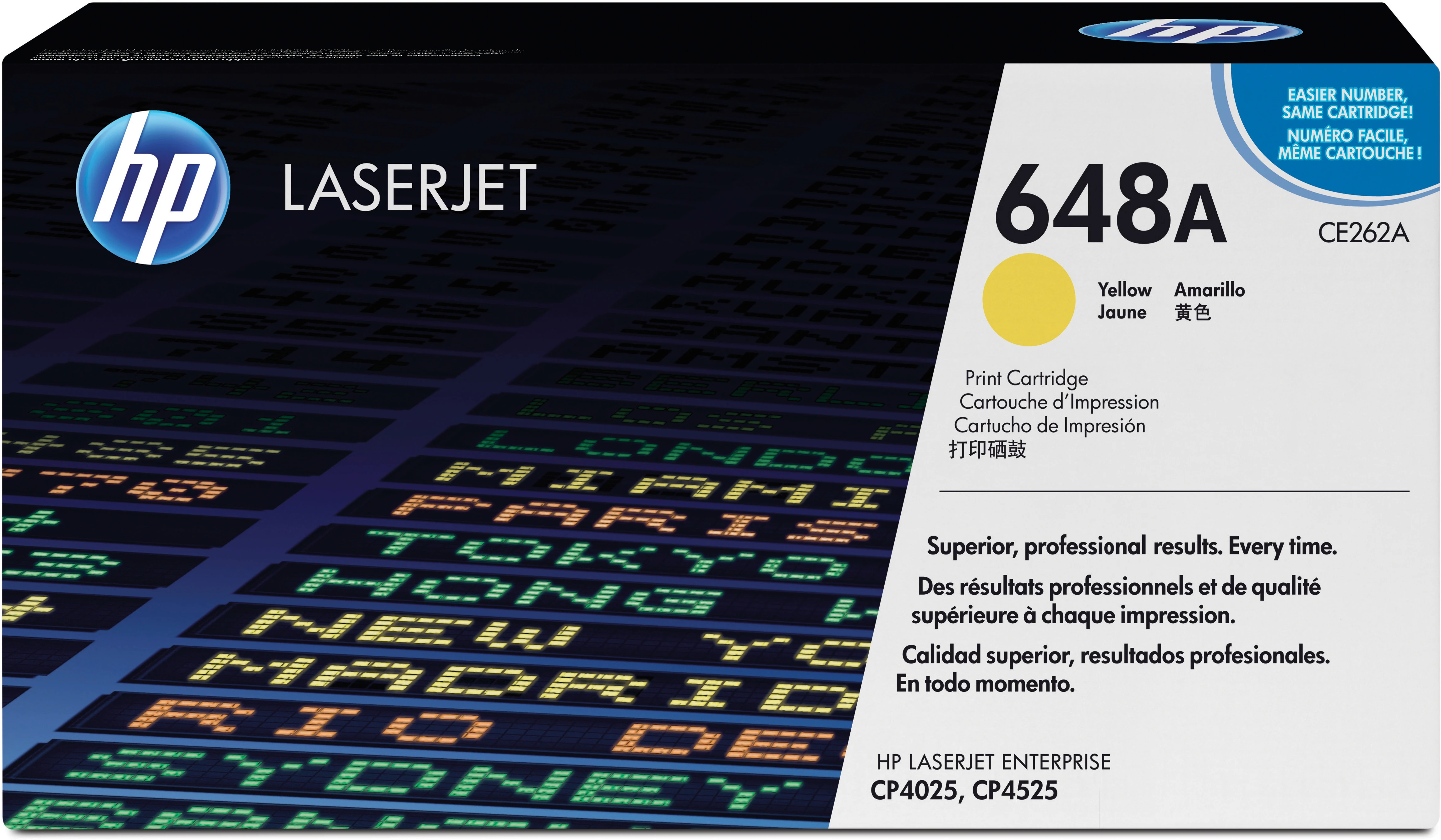 HP Toner-Kartusche gelb (CE262A, 648A)