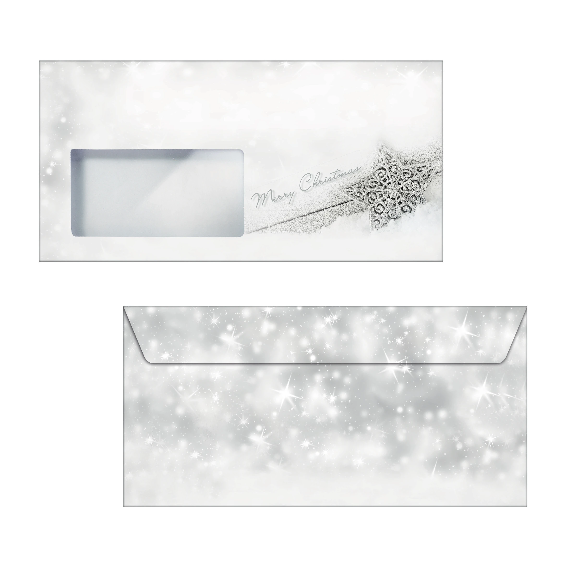 SIGEL Couvert Weihnachten C6/5 DU136 90g, Stars 50 Stück