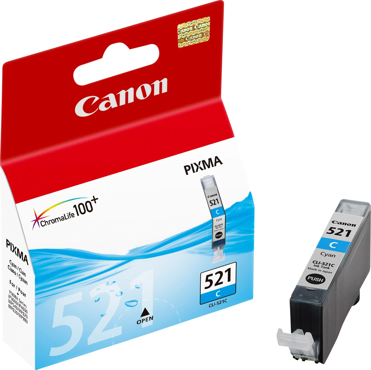Canon Tintenpatrone cyan (2934B001, CLI-521C)