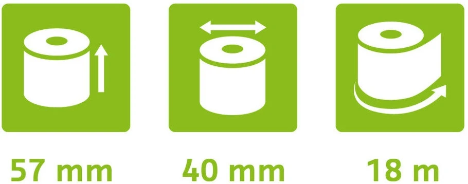 EXACOMPTA Thermopapierrolle 20Stk. 40761E 57x40mmx18m