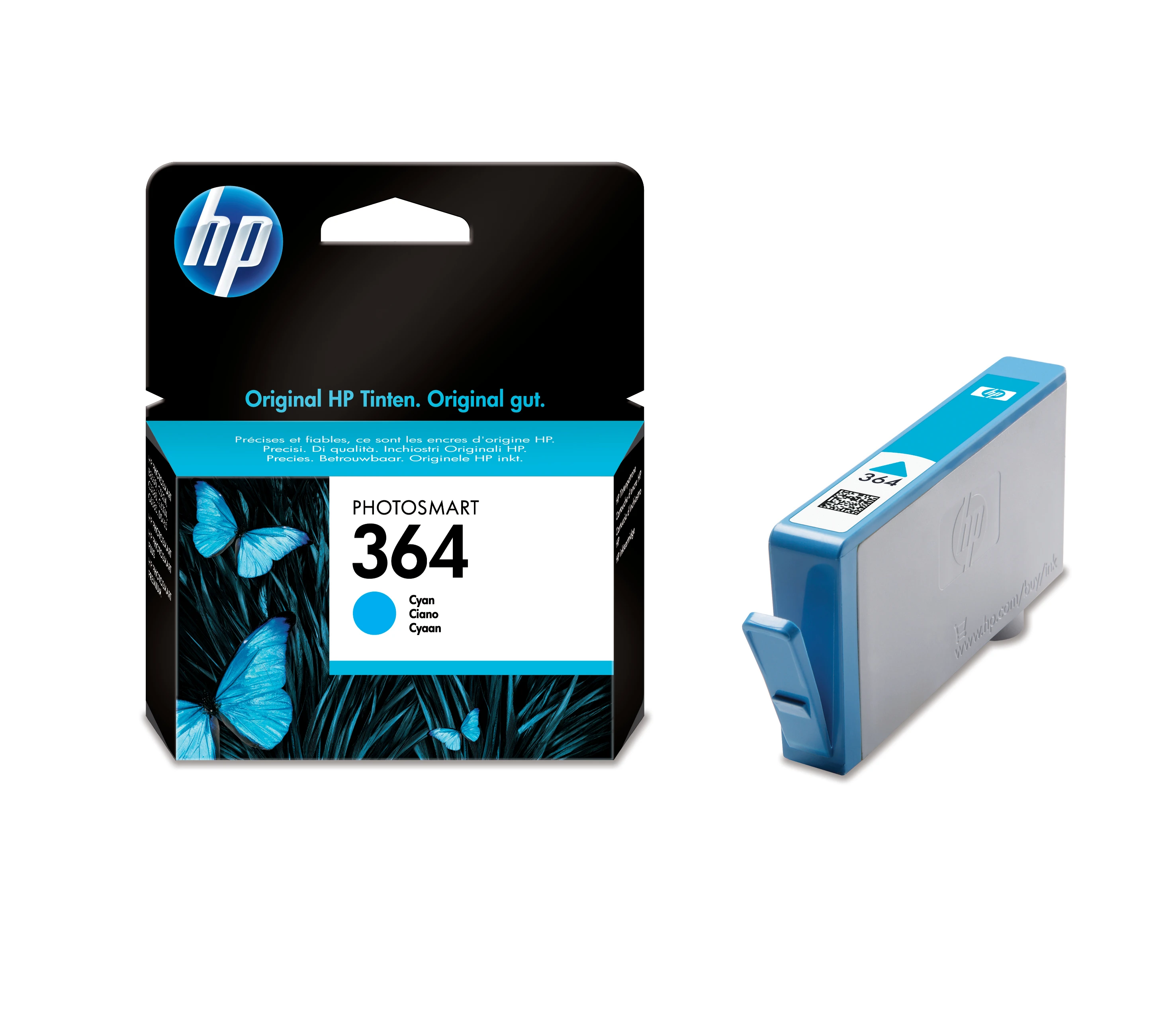 HP Tintenpatrone cyan (CB318EE, 364)