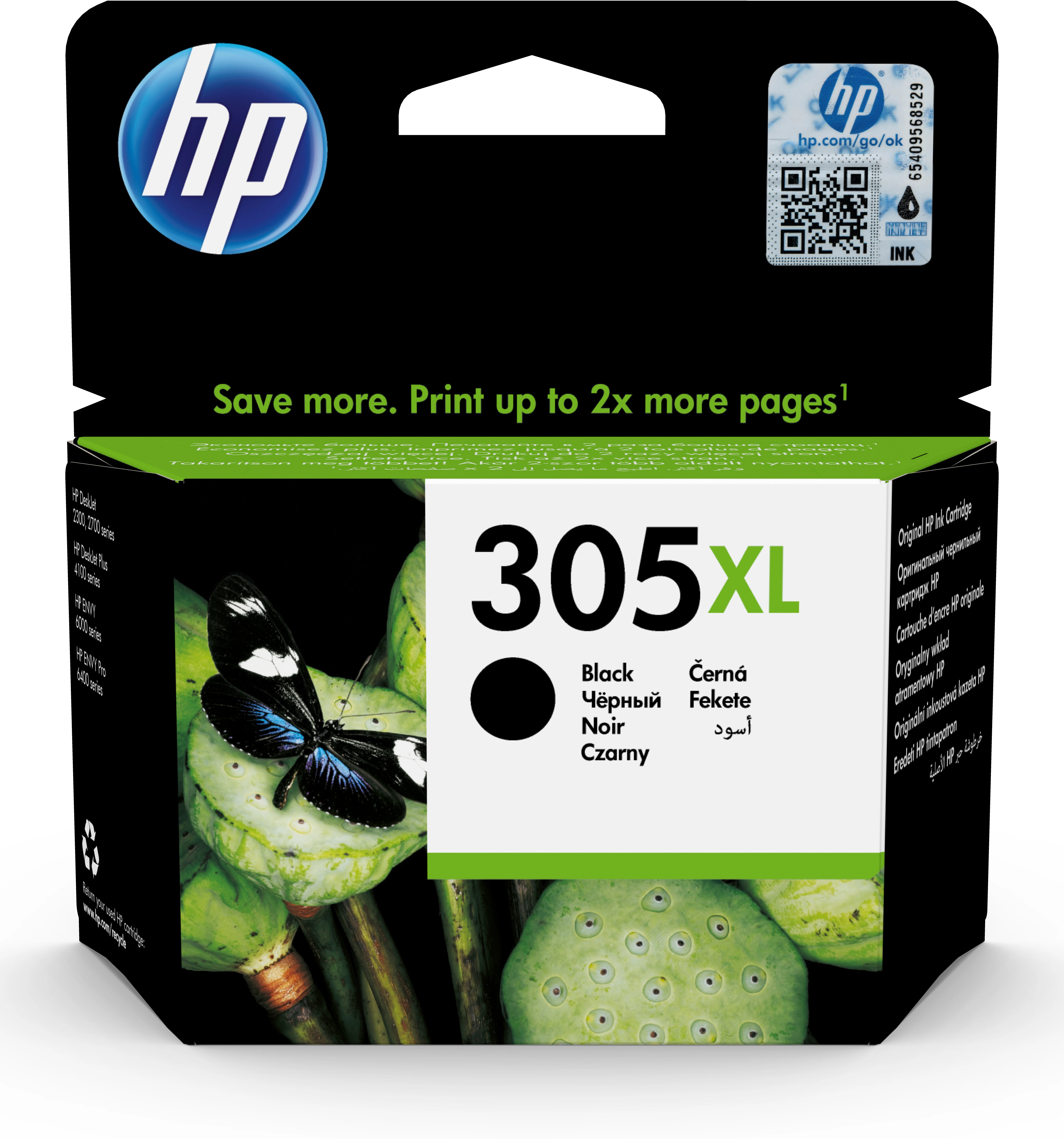 HP Tintendruckkopf schwarz HC (3YM62AE, 305XL)