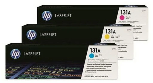 HP Toner-Kartusche gelb, magenta, cyan (U0SL1AM, 131A)
