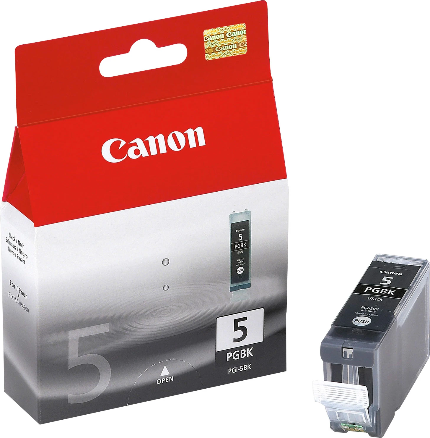 Canon Tintenpatrone photo schwarz (0628B001, PGI-5PGBK)