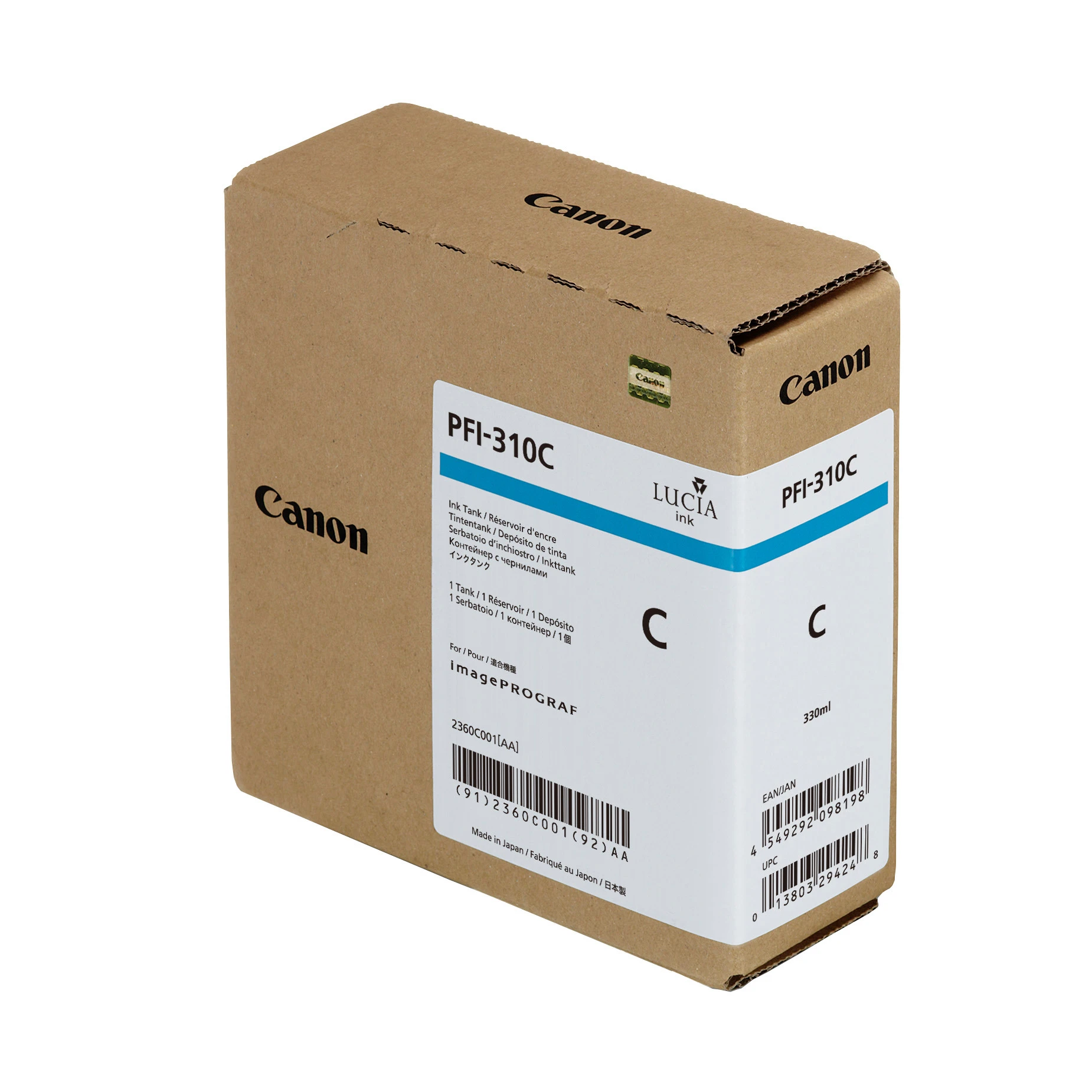 Canon Tintenpatrone cyan HC (2360C001, PFI-310C)