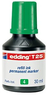 EDDING Nachfülltuschen T25 T-25-4 grün 30ml