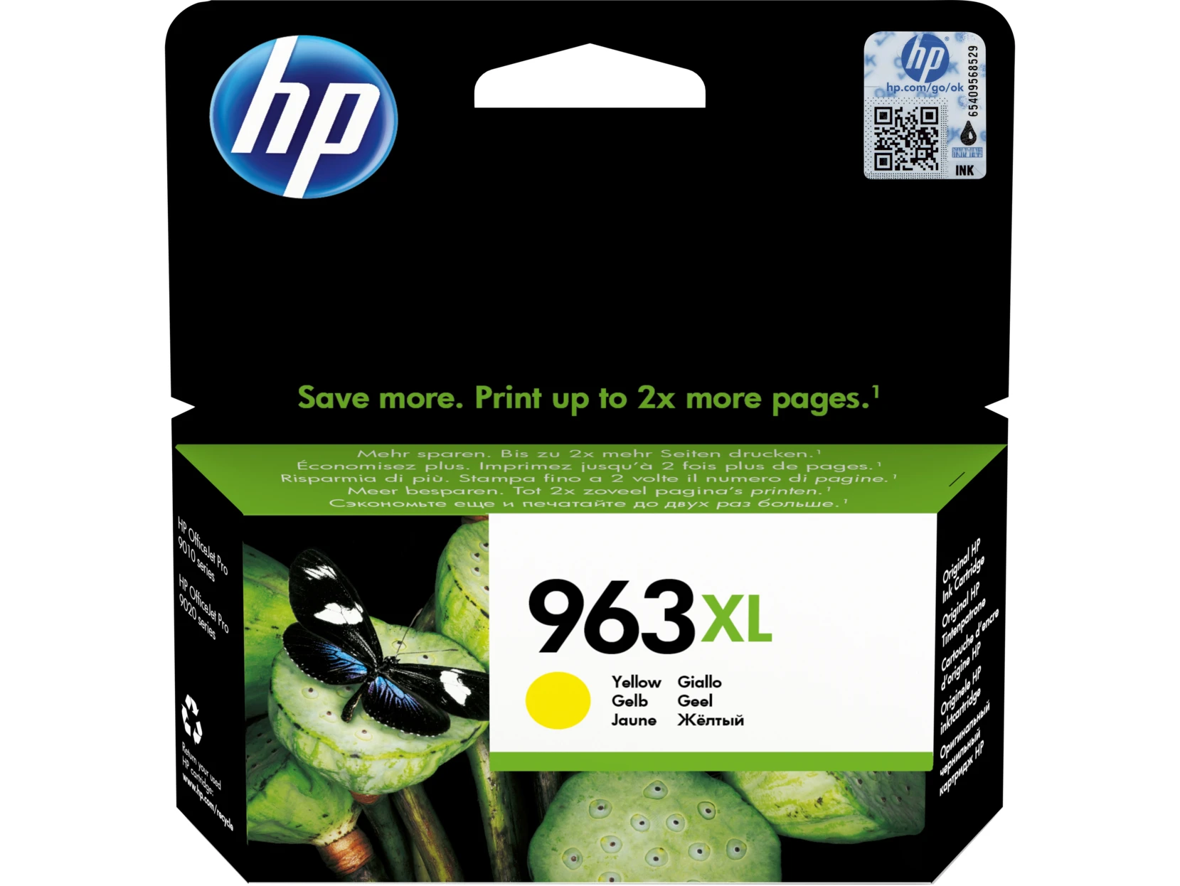 HP Tintenpatrone gelb HC (3JA29AE#BGX, 963XL)