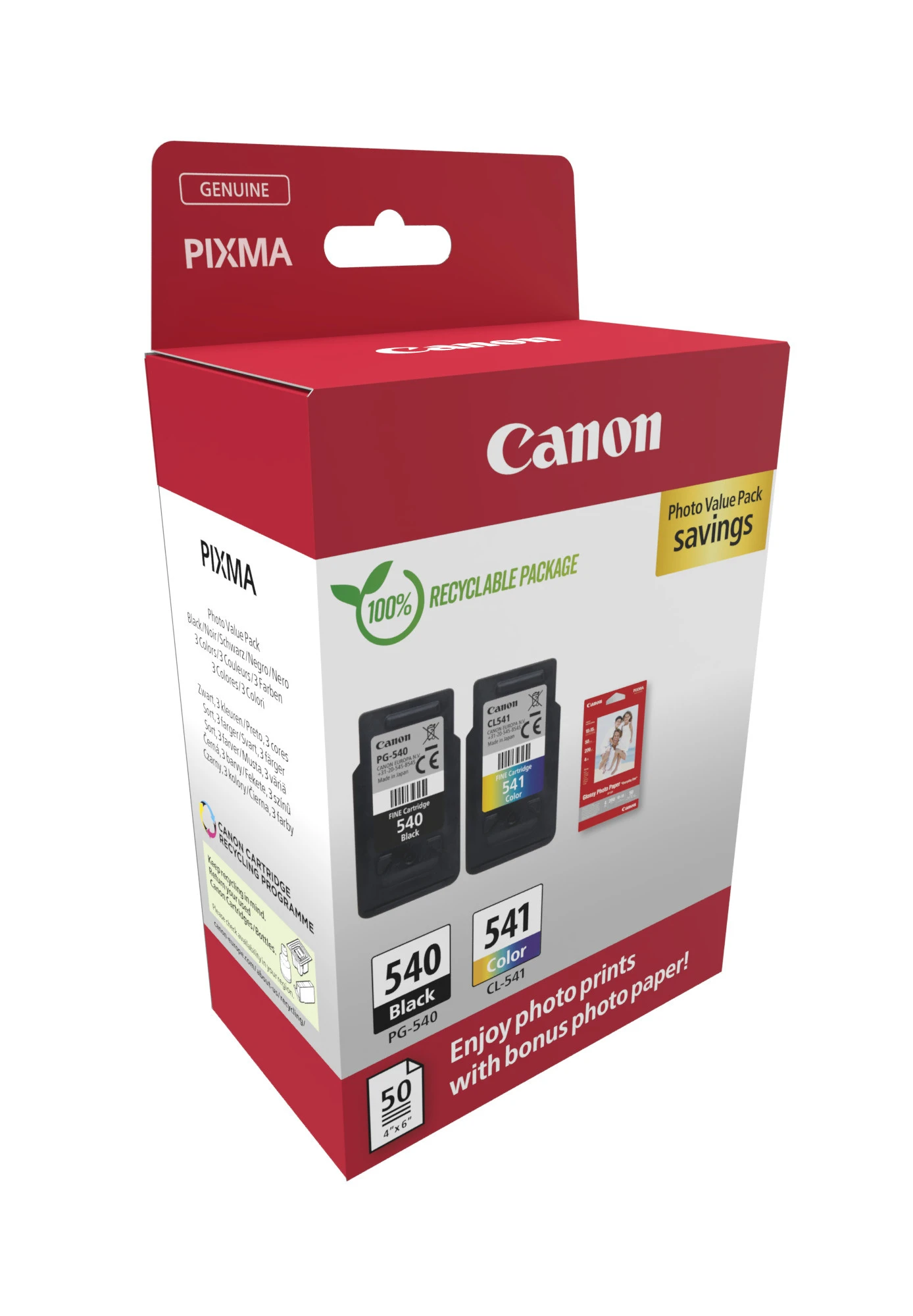 Canon Tintendruckkopf farbig, schwarz (5225B013)
