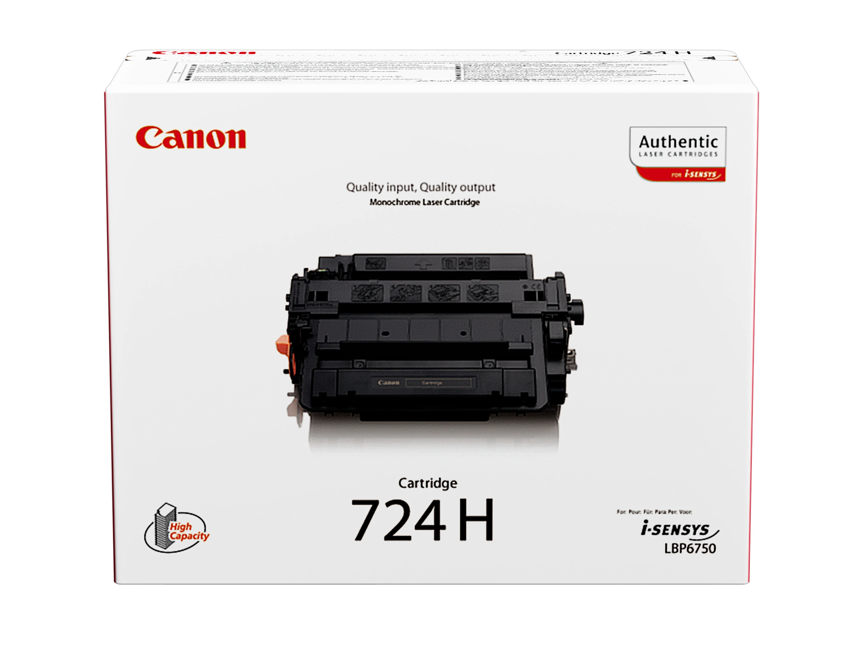 Canon Toner-Kartusche schwarz HC (3482B002, 724H)