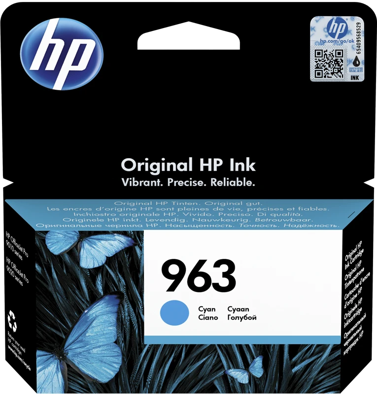 HP Tintenpatrone cyan (3JA23AE, 963)